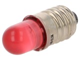 Lampă LED roșie E10 24V