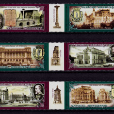 2007 " Vechiul Bucuresti ", LP 1763 - serie in perechi cu viniete, MNH