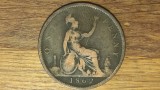 Cumpara ieftin Marea Britanie - moneda de colectie - 1 penny 1862 - Victoria - frumoasa si greu de gasit !
