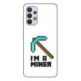 Husa compatibila cu Samsung Galaxy A32 5G Silicon Gel Tpu Model Minecraft Miner