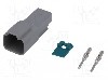 Conector auto, AT, 2 pini, AMPHENOL - AT04-2P-KIT01