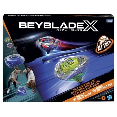 BEYBLADE X SET DE LUPTA DROP ATACK IMPACT DRAKE 9-60LR SI HOVER WYVERN 3-85N foto