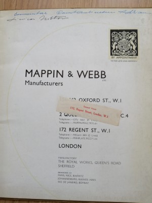 Mappin &amp;amp; Webb London Manufacturers - catalogue: silver cups, bowls, medals, 1939 foto