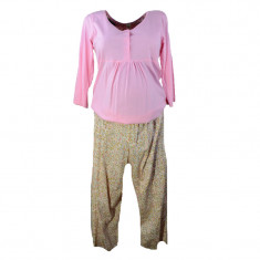 Pijama pentru gravide Regina RGN6R, Multicolor foto