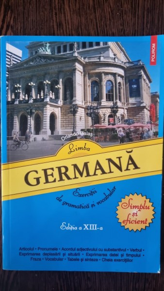Limba Germana, Exercitii de Gramatica si Vocabular - Orlando Balas