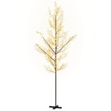Cumpara ieftin Copac cu flori de cires cu LED, 672 LED-uri alb calde, 400 cm