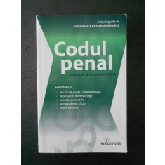 SEBASTIAN CONSTANTIN MIERLITA - CODUL PENAL (2016)