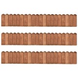 Cumpara ieftin Role de bordura, 3 buc., 120 cm, lemn de pin tratat