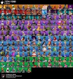 Cont fortnite full tryhard , 174 , skins Discord : pokerbosuu1111