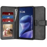 Husa 360 Motorola Moto G37 Asteroid GSM Diary Book, negru