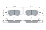 BOSCH 0 986 460 006 set placute frana,frana disc