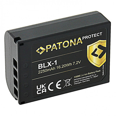 ​Acumulator Patona Protect BLX-1 2250mAh replace OLYMPUS OM-1-13595 foto