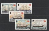 Isle of Man 1984 , Transporturi , Nave cu panze, serie 5 valori dantelate , MNH , Mi.250-254