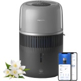Umidifcator de aer Philips HU5710/03, 4.5 l, 56 mp, Mod nocturn, 3 setari turatie, Gri carbune