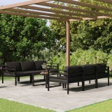 Gossi set mobilier de gradina cu perne, 7 piese, antracit, aluminiu