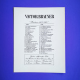 Victor Brauner invitatie expozitie arta Galeria Alexander Iolas Paris 1965