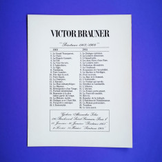 Victor Brauner invitatie expozitie arta Galeria Alexander Iolas Paris 1965