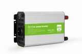 INVERTER GEMBIRD cu sinusoida simulata, Inverter auto, 800W, Schuko x 1, USB 5V / 2.1A, baterie 10-16V, &quot;EG-PWC800-01&quot;, (timbru verde 4 lei)