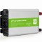 INVERTER GEMBIRD cu sinusoida simulata, Inverter auto, 800W, Schuko x 1, USB 5V / 2.1A, baterie 10-16V, &quot;EG-PWC800-01&quot;, (timbru verde 4 lei)