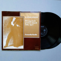 CORNELIA VASILE - Paganini 24 Capricii Pt. Vioara Op.1 EXCELENT 2x LP Disc Vinil foto