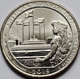25 cents / quarter 2019 USA, Northern Mariana, American Memorial, unc, litera P