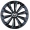 Set 4 capace roti Fame Negru R14 pentru gama auto Dacia