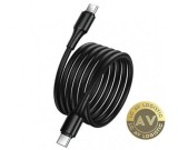 Cablu Date si Incarcare USB-C - USB-C HOCO X120, 60W, 1m, Negru