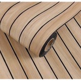 Tapet Decorativ Riflaj Lemn 3D Maro Dungi PVC EVA 40x300cm Autoadeziv