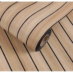 Tapet Decorativ Riflaj Lemn 3D Maro Dungi PVC EVA 40x300cm Autoadeziv