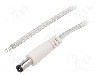 Cablu alimentare DC, cabluri, DC 5,5/2,1 mufa, transparent, 3m, BQ CABLE - DC.CAB.8210.0300