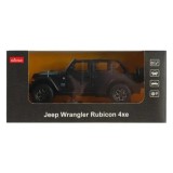 MASINUTA METALICA JEEP WRANGLER RUBICON 4XE NEGRU CU SCARA 1 LA 32