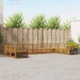 vidaXL Seturi de canapele 10 pcs natural Lemn Solid de Acacia 3374219