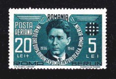✅RO 1940 LP 142 II &quot; Corneliu Zelea Codreanu P.A. - politician rom&acirc;n &quot;, serie MNH , posibile pliuri minore din manipulari