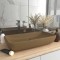 vidaXL Chiuvetă dreptunghiulară de lux, crem mat, 71x38 cm, ceramică 146963