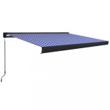 Copertina manuala tip caseta, albastru si alb, 350 x 250 cm