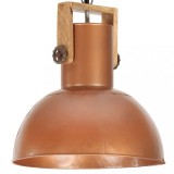 Lampă suspendată industrială 25 W arămiu 32 cm mango rotund E27