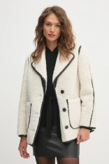 OUI geaca femei, culoarea bej, de tranzitie, 90095