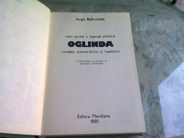 OGLINDA - JURGIS BALTRUSAITIS