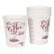 Set Pahare Carton, Model &quot;It&#039;s Coffee Time&quot;, Capacitate 240 ml, 30 Bucăți