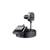 &Icirc;ncărcător auto Joyroom, 2xPD + 2xQC3.0, 75W, 1.5m, negru (JR-CL05)