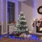 vidaXL Instalație compactă cu 400 LED-uri, albastru, 13 m, PVC