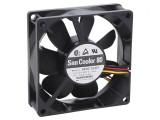 Ventilator axial DC 12V 80x80x25mm 90m3/h 40dBA cu bilă