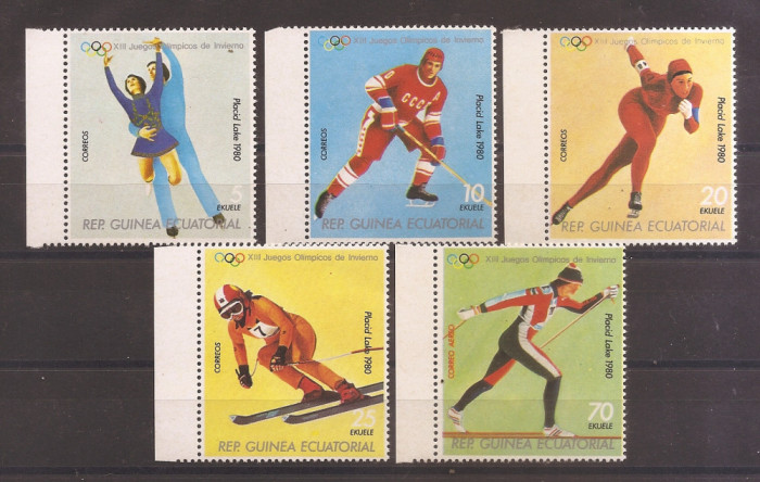 Guineea Ecuatoriala 1978 - Jocurile Olimpice de iarnă - Lake Placid &#039;80, MNH