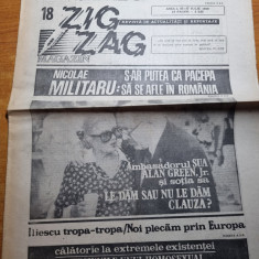 Ziarul Zig-Zag 10-17 iulie 1990-interviu nicu ceausescu,nicolae militaru