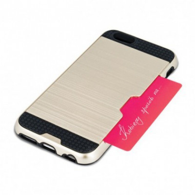 Husa Capac DEFENDER CARD Apple iPhone 6/6S (4,7inch ) Gold foto