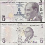 !!! TURCIA - 5 LIRE L.1970 2009 (2021) - P 222 f - UNC / SERIA F