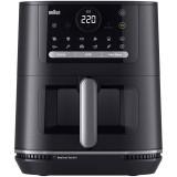 Friteuza cu aer cald, fara ulei, Braun MultiFry 5 HF5073, 3in1: air fryer, grill si cuptor, 2000 W, 6 L, tehnologie RealOven, 20 programe automate, te