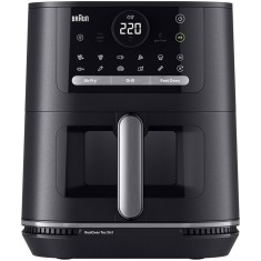 Friteuza cu aer cald, fara ulei, Braun MultiFry 5 HF5073, 3in1: air fryer, grill si cuptor, 2000 W, 6 L, tehnologie RealOven, 20 programe automate, te
