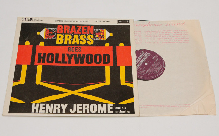 Henry Jerome And His Orchestra &ndash; Brazen Brass Goes Hollywood - disc vinil LP NOU