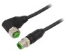 Cablu de Conectare M12 5-PIN 10m 4A Negru